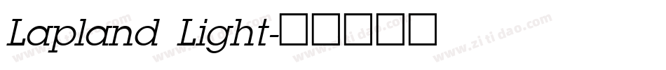 Lapland Light字体转换